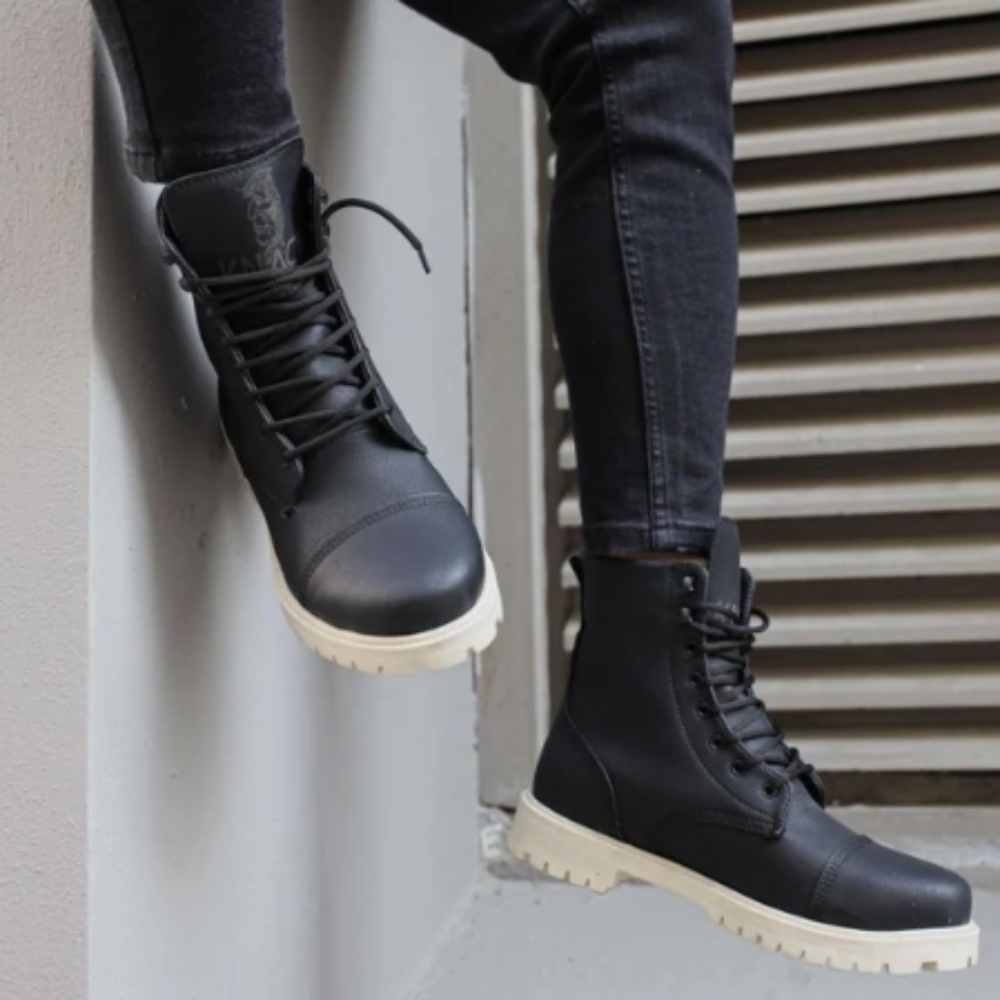 Alexander Wang 'Kaleb' Leather Lace Up Boots